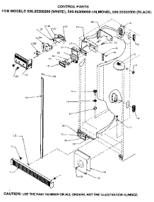 Control parts for Kenmore Refrigerator 596.95308200 (59695308200, 596 95308200) from AppliancePartsPros.com