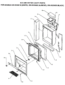 Ice And Water Cavity parts for Kenmore Refrigerator 596.9535610 (5969535610, 596 9535610) from AppliancePartsPros.com
