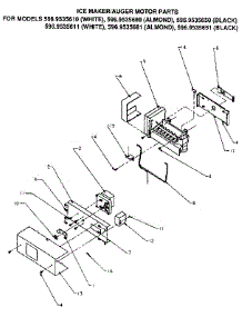 Ice Maker / Auger Motor parts for Kenmore Refrigerator 596.9535610 (5969535610, 596 9535610) from AppliancePartsPros.com