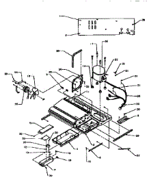 Machine Compartment parts for Kenmore Refrigerator 596.95508500 (59695508500, 596 95508500) from AppliancePartsPros.com