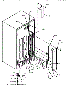 Cabinet Back parts for Kenmore Refrigerator 596.95508900 (59695508900, 596 95508900) from AppliancePartsPros.com