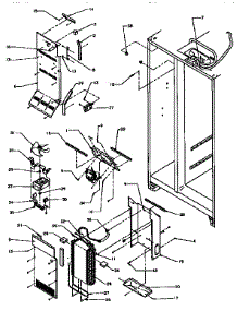 Evaporator parts for Kenmore Refrigerator 596.95508900 (59695508900, 596 95508900) from AppliancePartsPros.com