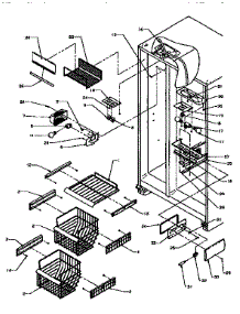 Freezer Shelf & Lighting parts for Kenmore Refrigerator 596.95508900 (59695508900, 596 95508900) from AppliancePartsPros.com