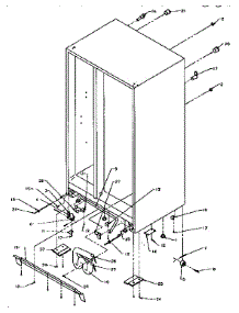 Drain And Roller parts for Kenmore Refrigerator 596.9555510 (5969555510, 596 9555510) from AppliancePartsPros.com