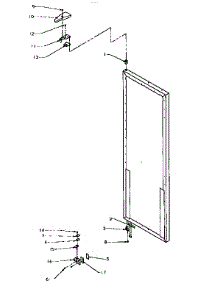 Refrigerator Door parts for Kenmore Refrigerator 596.9555580 (5969555580, 596 9555580) from AppliancePartsPros.com