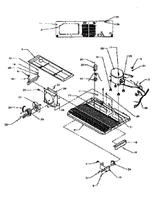 Machine Compartment parts for Kenmore Refrigerator 596.9555580 (5969555580, 596 9555580) from AppliancePartsPros.com