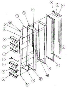 Freezer Door parts for Kenmore Refrigerator 596SBI20H/P7836032W from AppliancePartsPros.com