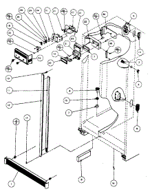 Refrigerator / Freezer Controls And Cabinet parts for Kenmore Refrigerator 596SBI20H/P7836032W from AppliancePartsPros.com
