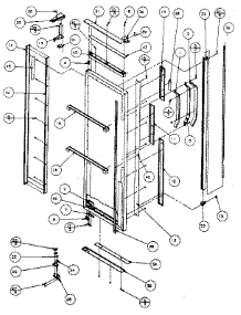 Refrigerator Door, Hinge, And Trim Parts parts for Kenmore Refrigerator 596SCTI20H/P7836030W from AppliancePartsPros.com