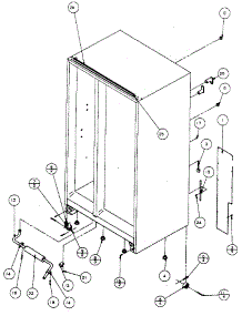 Rollers And Back Unit parts for Kenmore Refrigerator 596SCTI20H/P7836030W from AppliancePartsPros.com
