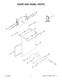 Door And Panel Parts parts for Kenmore Elite Dishwasher 66514875N120 from AppliancePartsPros.com