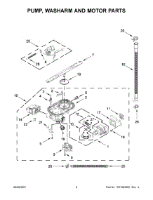 Pump, Washarm And Motor Parts parts for Kenmore Elite Dishwasher 66514895N120 from AppliancePartsPros.com