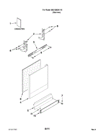 Door And Panel Parts parts for Kenmore Dishwasher 665.15023K110 (66515023K110, 665 15023K110) from AppliancePartsPros.com