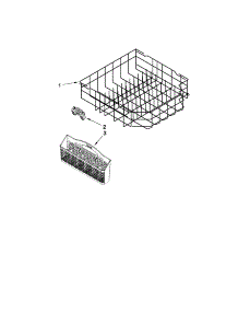 Lower Rack Parts parts for Kenmore Dishwasher 665.15039K110 (66515039K110, 665 15039K110) from AppliancePartsPros.com