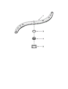 Lower Washarm Parts parts for Kenmore Dishwasher 665.15049K112 (66515049K112, 665 15049K112) from AppliancePartsPros.com