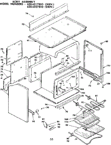 Body Assembly parts for Kenmore Range 628.6217810 (6286217810, 628 6217810) from AppliancePartsPros.com