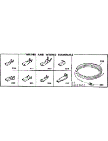 Wiring And Wiring Terminals parts for Kenmore Range 628.6217810 (6286217810, 628 6217810) from AppliancePartsPros.com