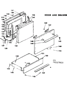 Door And Drawer parts for Kenmore Range 628.6217810 (6286217810, 628 6217810) from AppliancePartsPros.com