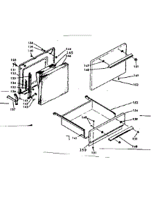 Door And Drawer parts for Kenmore Range 628.6227100 (6286227100, 628 6227100) from AppliancePartsPros.com