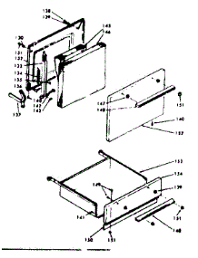 Door And Drawer parts for Kenmore Range 628.6227313 (6286227313, 628 6227313) from AppliancePartsPros.com