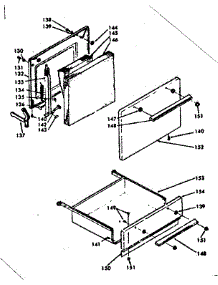 Door And Drawer parts for Kenmore Range 628.6227360 (6286227360, 628 6227360) from AppliancePartsPros.com