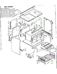 Body Assembly parts for Kenmore Range 628.6237140 (6286237140, 628 6237140) from AppliancePartsPros.com