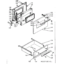 Door And Drawer parts for Kenmore Range 628.6247100 (6286247100, 628 6247100) from AppliancePartsPros.com