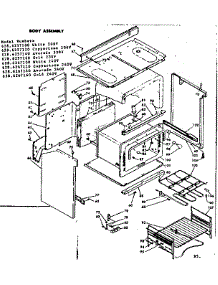 Body Assembly parts for Kenmore Range 628.6257140 (6286257140, 628 6257140) from AppliancePartsPros.com