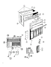 Cabinet And Front Panel Parts parts for Kenmore Heat Pump System 253.8765070 (2538765070, 253 8765070) from AppliancePartsPros.com