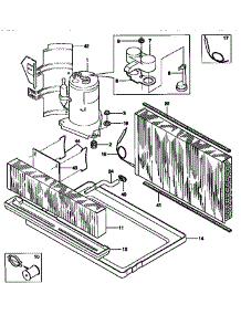 Compressor parts for Kenmore Air Conditioner 253.8765074 (2538765074, 253 8765074) from AppliancePartsPros.com