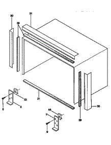 Window Mounting Kit parts for Kenmore Air Conditioner 253.8765074 (2538765074, 253 8765074) from AppliancePartsPros.com