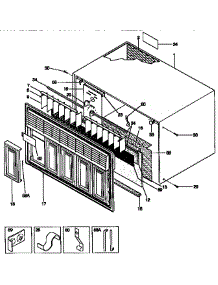 Wrapper parts for Kenmore Air Conditioner 253.8765074 (2538765074, 253 8765074) from AppliancePartsPros.com