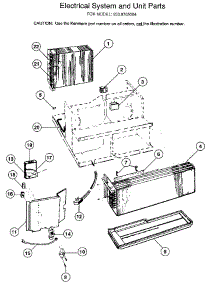 Electrical System And Unit parts for Kenmore Air Conditioner 253.8765084 (2538765084, 253 8765084) from AppliancePartsPros.com