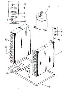 Unit parts for Kenmore Air Conditioner 253.8771062 (2538771062, 253 8771062) from AppliancePartsPros.com