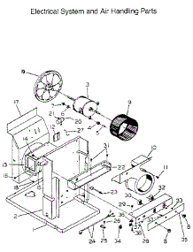 Electrical System And Air Handling parts for Kenmore Air Conditioner 253.8771063 (2538771063, 253 8771063) from AppliancePartsPros.com
