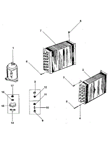 Unit parts for Kenmore Air Conditioner 253.8780840 (2538780840, 253 8780840) from AppliancePartsPros.com