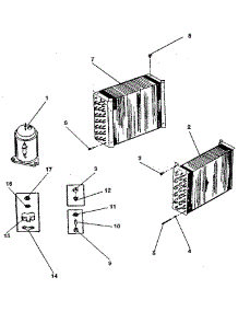 Unit parts for Kenmore Air Conditioner 253.8780841 (2538780841, 253 8780841) from AppliancePartsPros.com