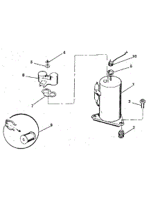Compressor parts for Kenmore Air Conditioner 253.8780891 (2538780891, 253 8780891) from AppliancePartsPros.com