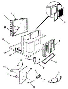 Electrical System And Unit parts for Kenmore Air Conditioner 253.8780893 (2538780893, 253 8780893) from AppliancePartsPros.com