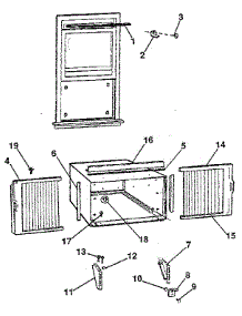 Window Mounting & Accessories parts for Kenmore Air Conditioner 253.8780990 (2538780990, 253 8780990) from AppliancePartsPros.com