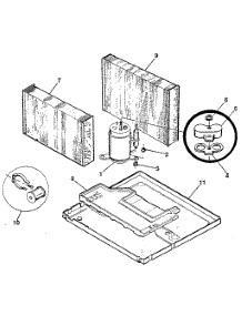 Compressor parts for Kenmore Air Conditioner 253.8780990 (2538780990, 253 8780990) from AppliancePartsPros.com