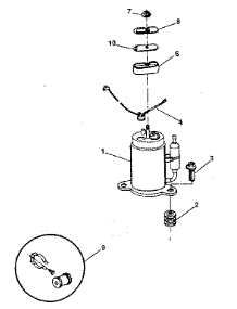 Compressor parts for Kenmore Air Conditioner 253.8781210 (2538781210, 253 8781210) from AppliancePartsPros.com
