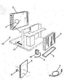 Electrical System And Unit parts for Kenmore Air Conditioner 253.8781210 (2538781210, 253 8781210) from AppliancePartsPros.com