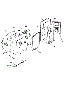 Electrical System And Unit parts for Kenmore Air Conditioner 253.8781460 (2538781460, 253 8781460) from AppliancePartsPros.com