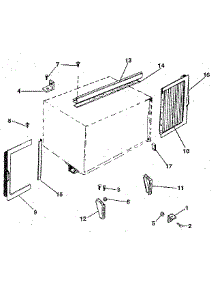 Window Mounting parts for Kenmore Air Conditioner 253.8781460 (2538781460, 253 8781460) from AppliancePartsPros.com