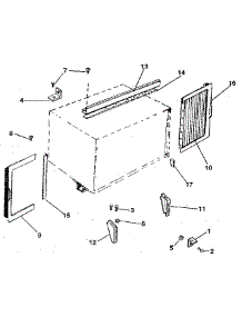 Window Mounting parts for Kenmore Air Conditioner 253.8781461 (2538781461, 253 8781461) from AppliancePartsPros.com