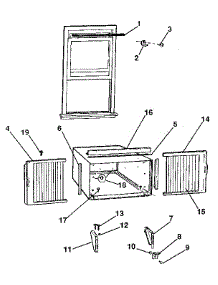 Window Mounting & Accessories parts for Kenmore Air Conditioner 253.8782592 (2538782592, 253 8782592) from AppliancePartsPros.com