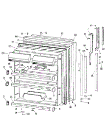 Fresh Food Door parts for Kenmore Refrigerator 363.8798716 (3638798716, 363 8798716) from AppliancePartsPros.com