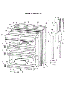 Fresh Food Door parts for Kenmore Refrigerator 363.8798782 (3638798782, 363 8798782) from AppliancePartsPros.com