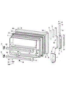 Freezer Door parts for Kenmore Refrigerator 363.8798786 (3638798786, 363 8798786) from AppliancePartsPros.com
